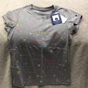 NEW!! Big Girls Script Champion AOP Short Sleeve T-shirt